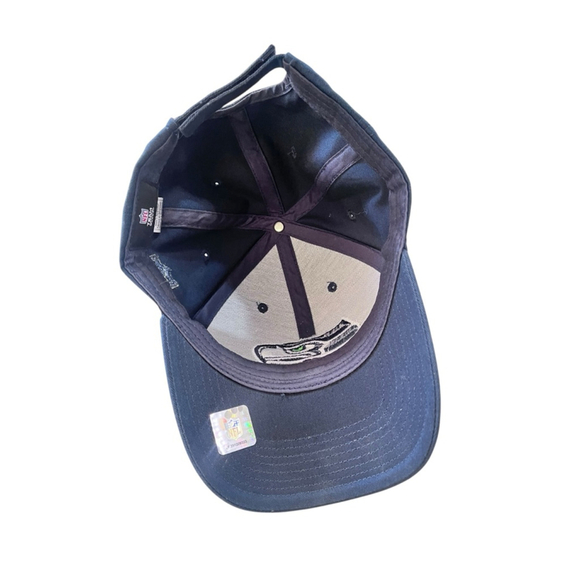 NFL Seattle Seahawks NWOT Football Cap Hat Adjustable Royal Blue Sports College - Picture 4 of 4